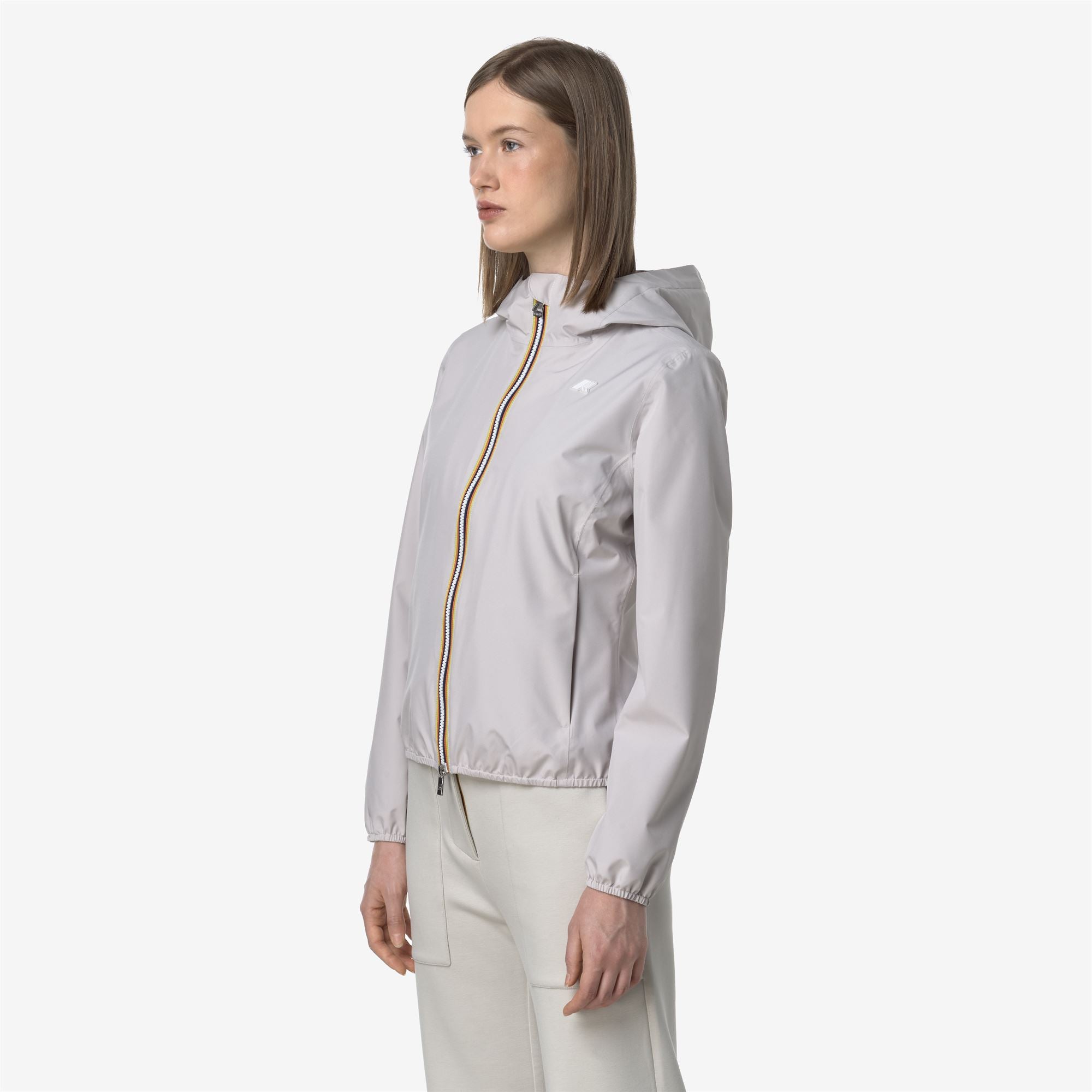 Jackets_WOMAN_LILY STRETCH POLY JERSEY_Short_BEIGE LT - Commercial 5