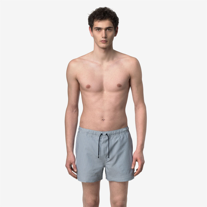 HAZEL MID STRIPES BEACH - Maillots de bain - Maillots de bain - Homme - White-Blue Depth 2