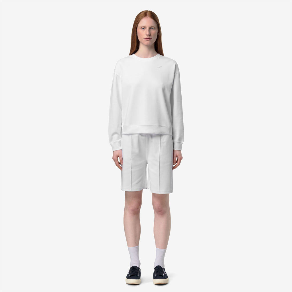 Shorts_Woman_LAVIGNE INTERLOCK_Sport Shorts_White - White - Commercial 4