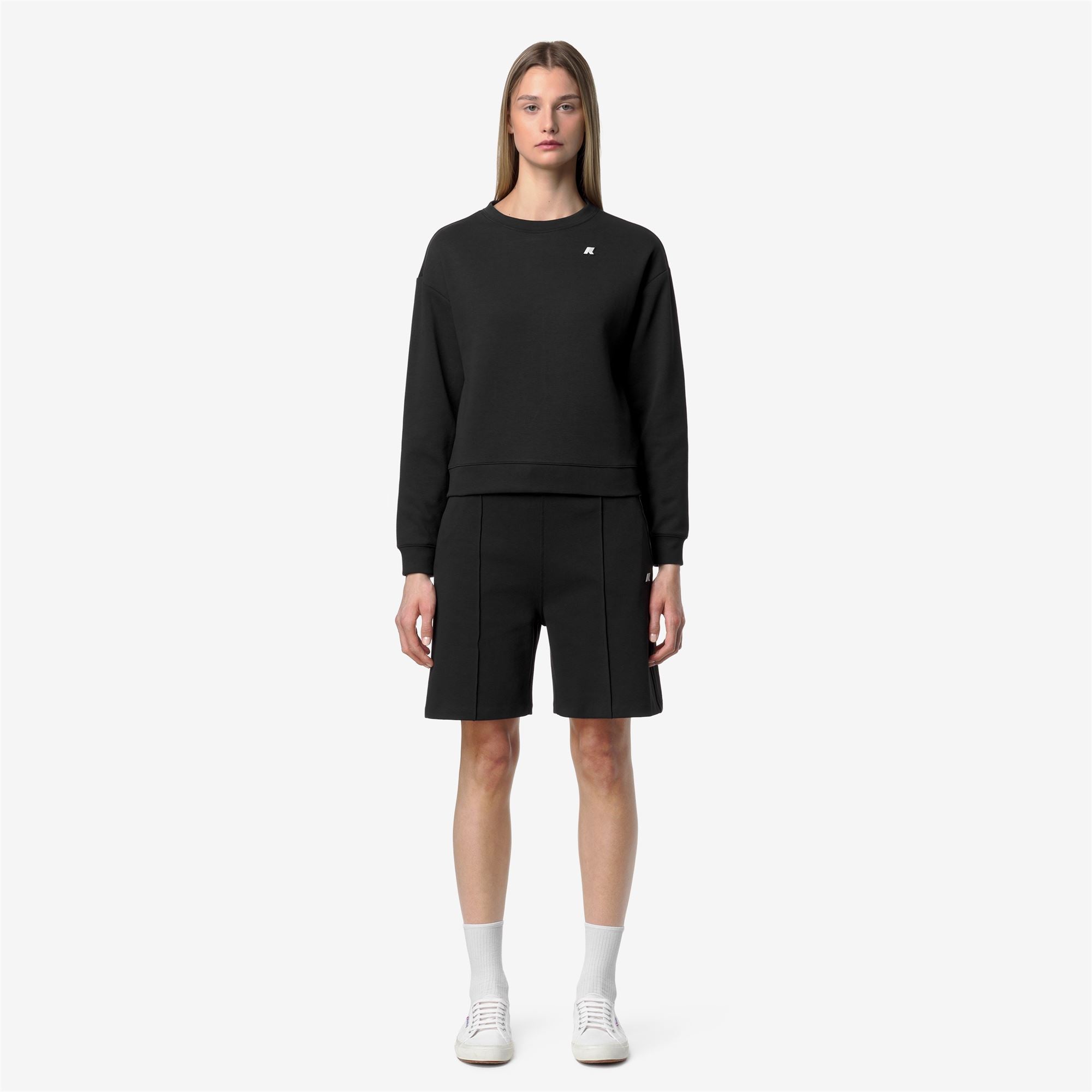 Shorts_Woman_LAVIGNE INTERLOCK_Sport Shorts_Black Pure - Black Pure - Commercial 4