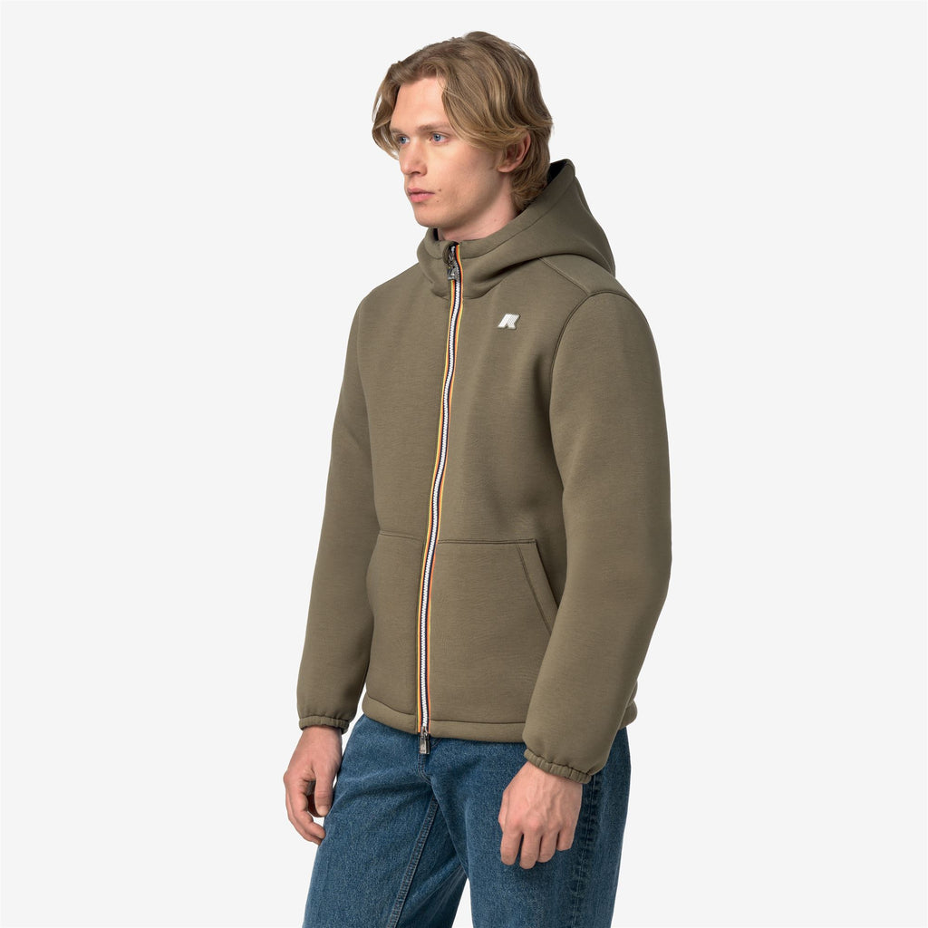 Jackets_Man_JACK SPACER NYLON DOUBLE_Short_Green Army - Blue Depth - Commercial 5