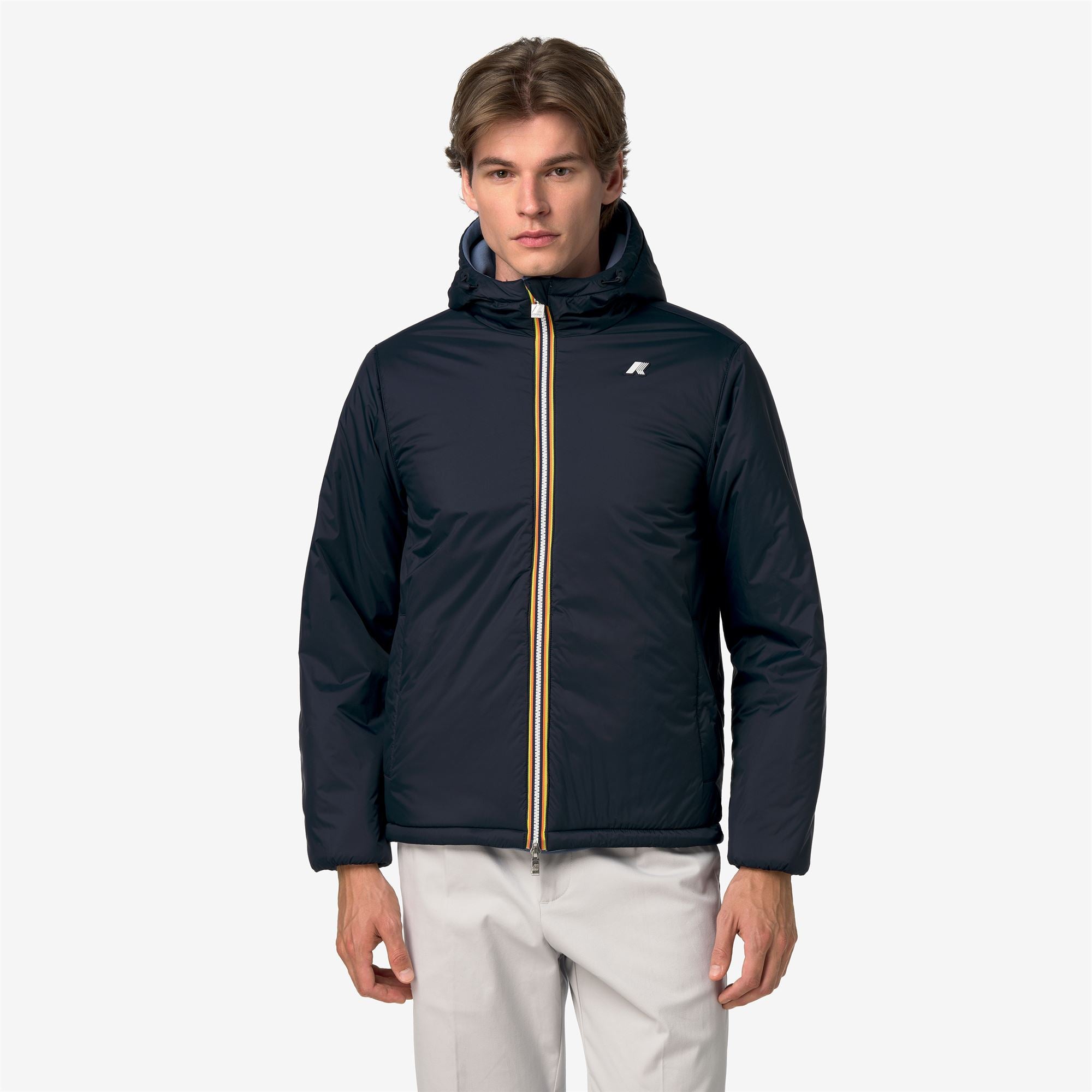 Jackets_Man_JACK SPACER NYLON DOUBLE_Short_Blue Wild - Blue Depth - Commercial 3