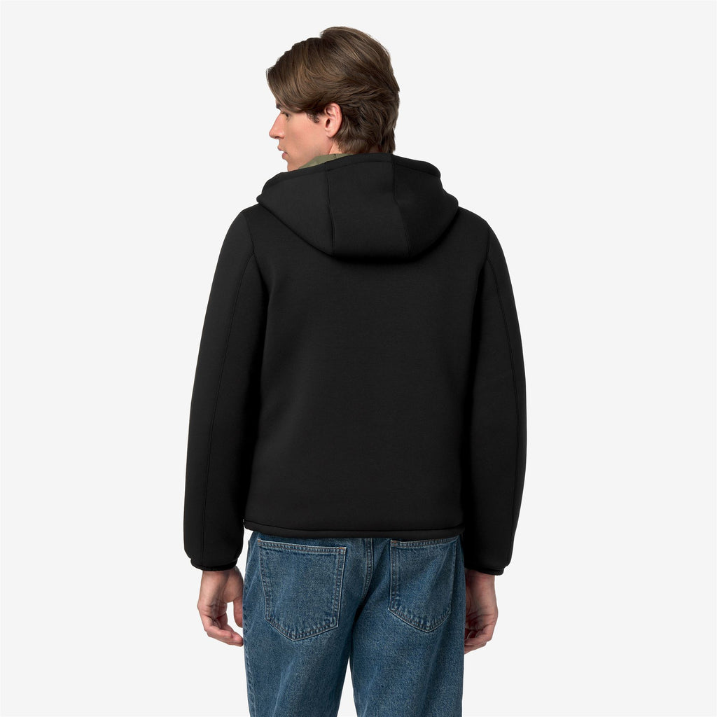 Jackets_Man_JACK SPACER NYLON DOUBLE_Short_Black Pure - Green Army - Commercial 6
