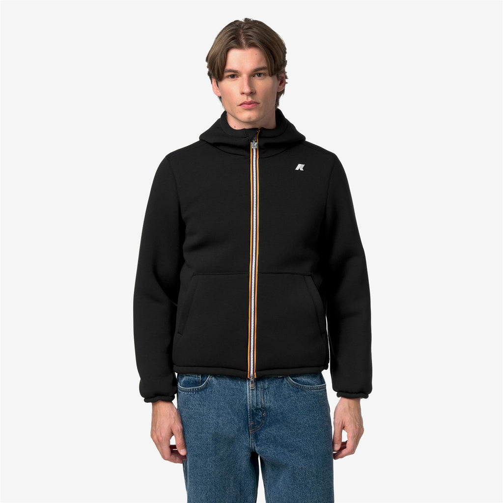 Jackets_Man_JACK SPACER NYLON DOUBLE_Short_Black Pure - Green Army - Commercial 4