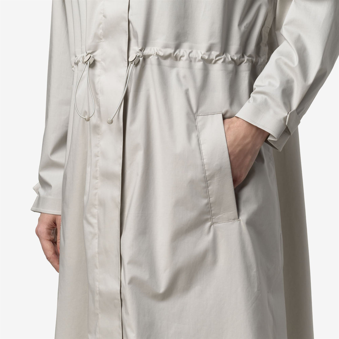 BARBREIN COTTON 3LAYERS AF - Vestes - Long - Femme - BEIGE LT main