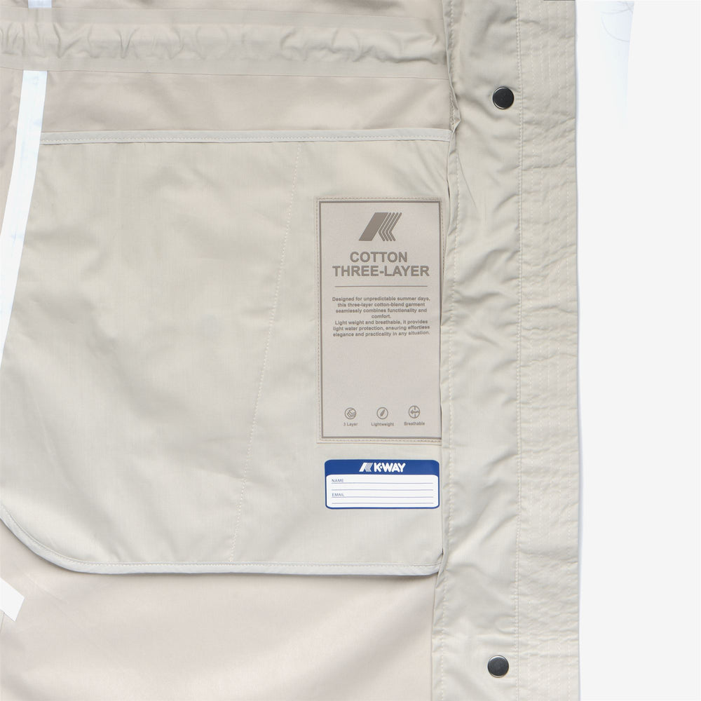 BARBREIN COTTON 3LAYERS AF - Vestes - Long - Femme - BEIGE LT 02