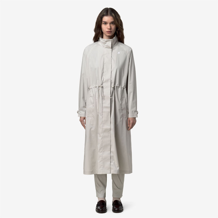 BARBREIN COTTON 3LAYERS AF - Vestes - Long - Femme - BEIGE LT 3