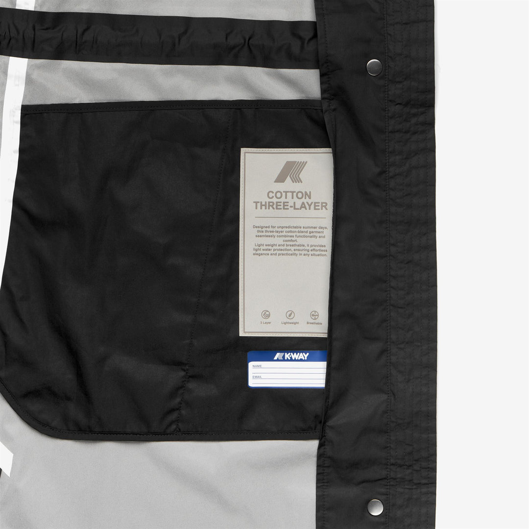 BARBREIN COTTON 3LAYERS AF - Vestes - Long - Femme - Black Pure-Black Pure main