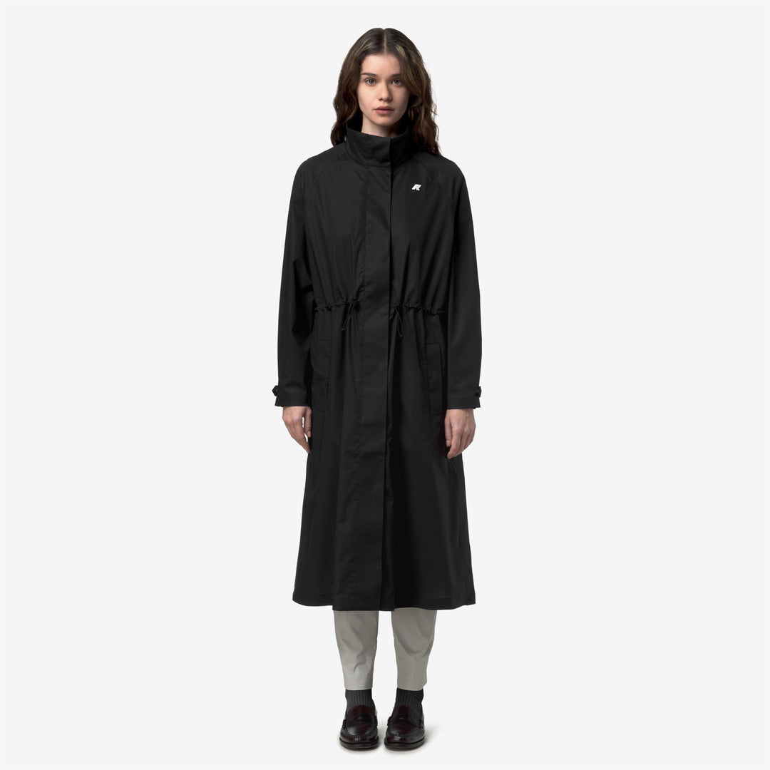 BARBREIN COTTON 3LAYERS AF - Vestes - Long - Femme - Black Pure-Black Pure main