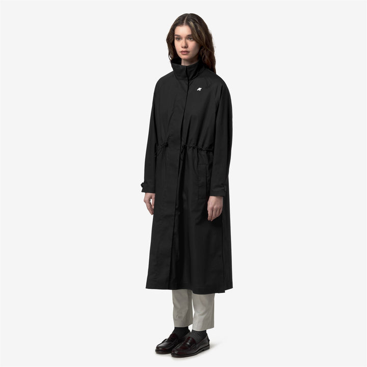 BARBREIN COTTON 3LAYERS AF - Vestes - Long - Femme - Black Pure-Black Pure 4