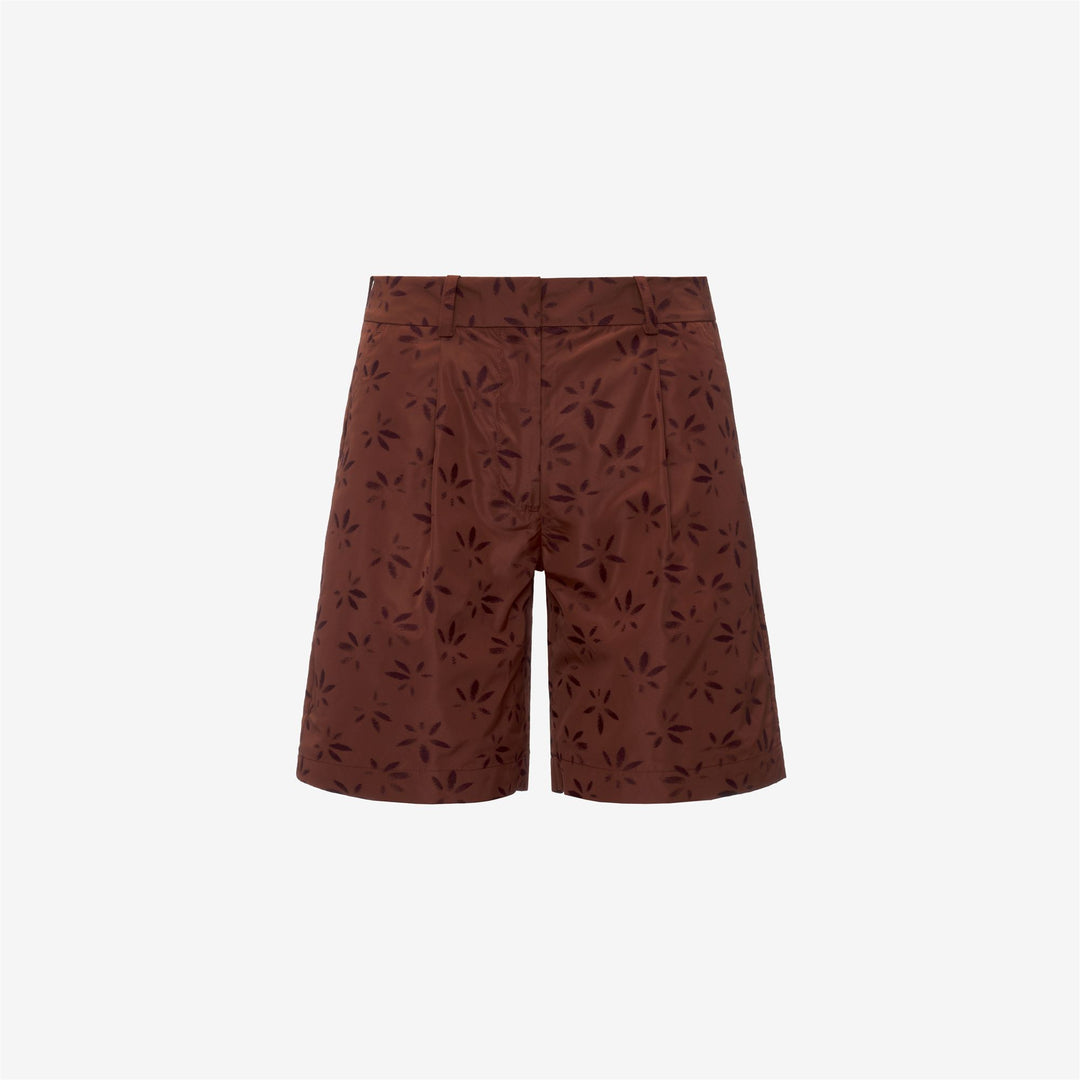 LAROSE EMBY JACQUARD - Shorts - Short de sport - Femme - BROWN-VIOLET JACQUARD-Brown Reddish-Violet Burnished 01