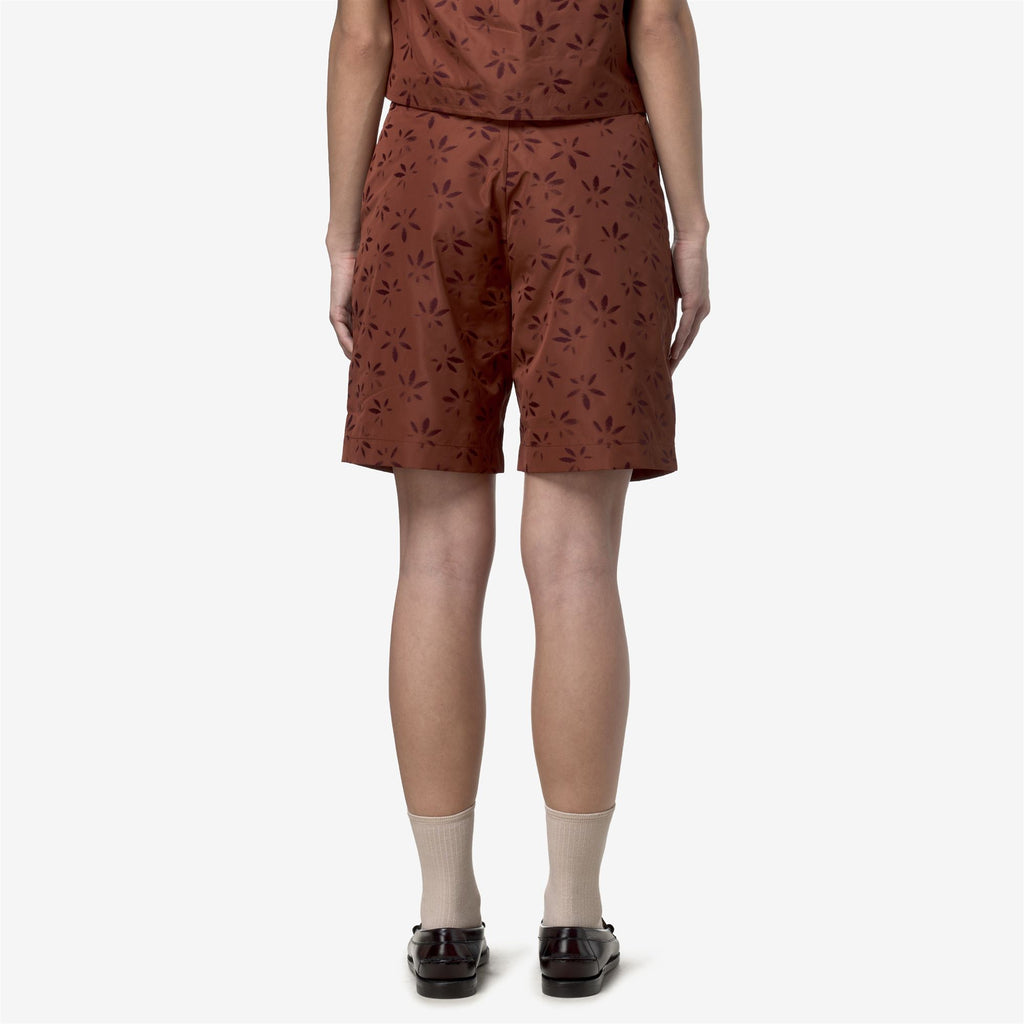 Shorts_Woman_LAROSE EMBY JACQUARD_Sport Shorts_BROWN - VIOLET JACQUARD - Brown Reddish - Violet Burnished - Commercial 6