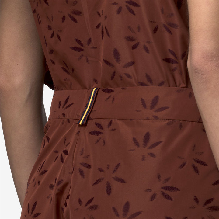 LAROSE EMBY JACQUARD - Shorts - Short de sport - Femme - BROWN-VIOLET JACQUARD-Brown Reddish-Violet Burnished 5