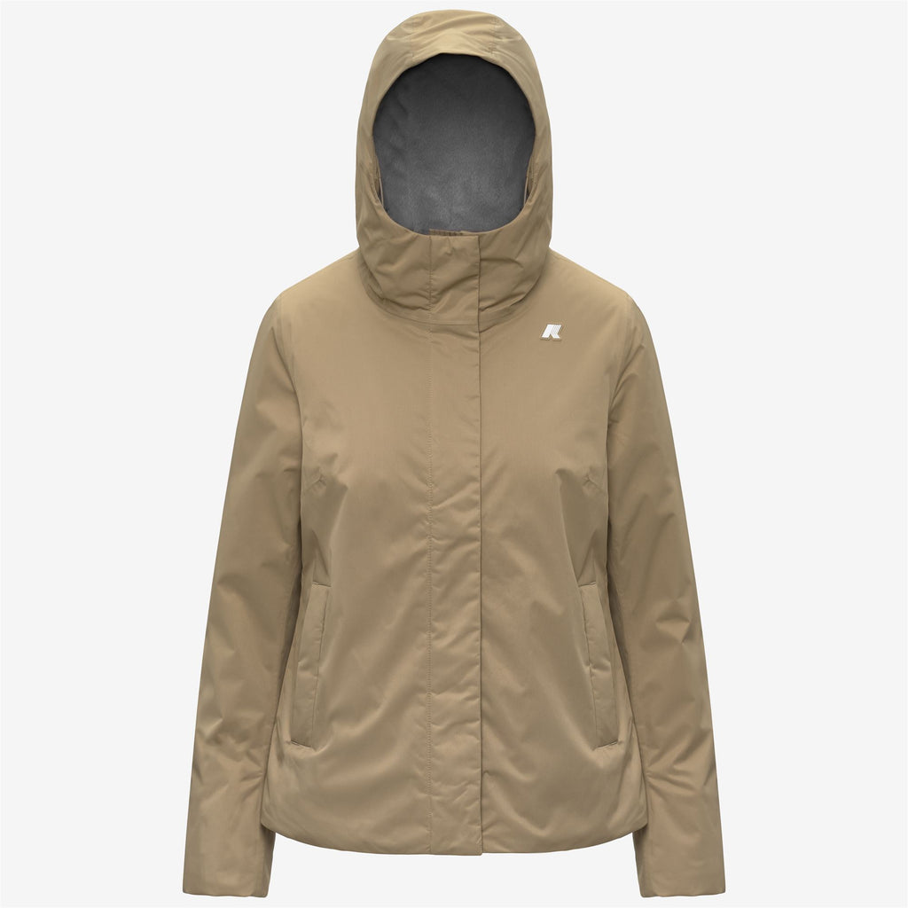 Jackets_Woman_LIL TWILL SOFT BEAVER_Short_Beige Khaki - Grey Warm - Commercial 1