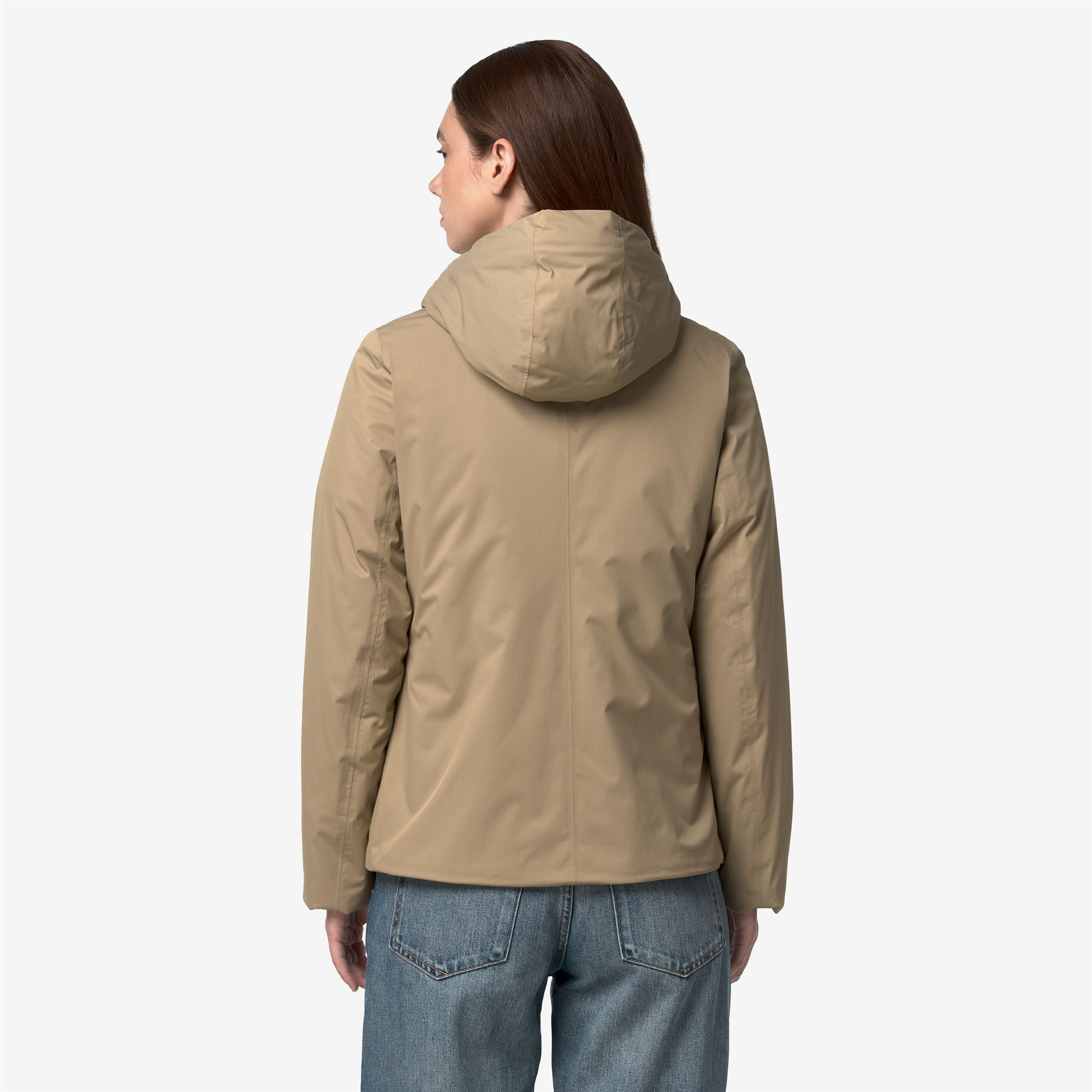 Jackets_Woman_LIL TWILL SOFT BEAVER_Short_Beige Khaki - Grey Warm - Commercial 6
