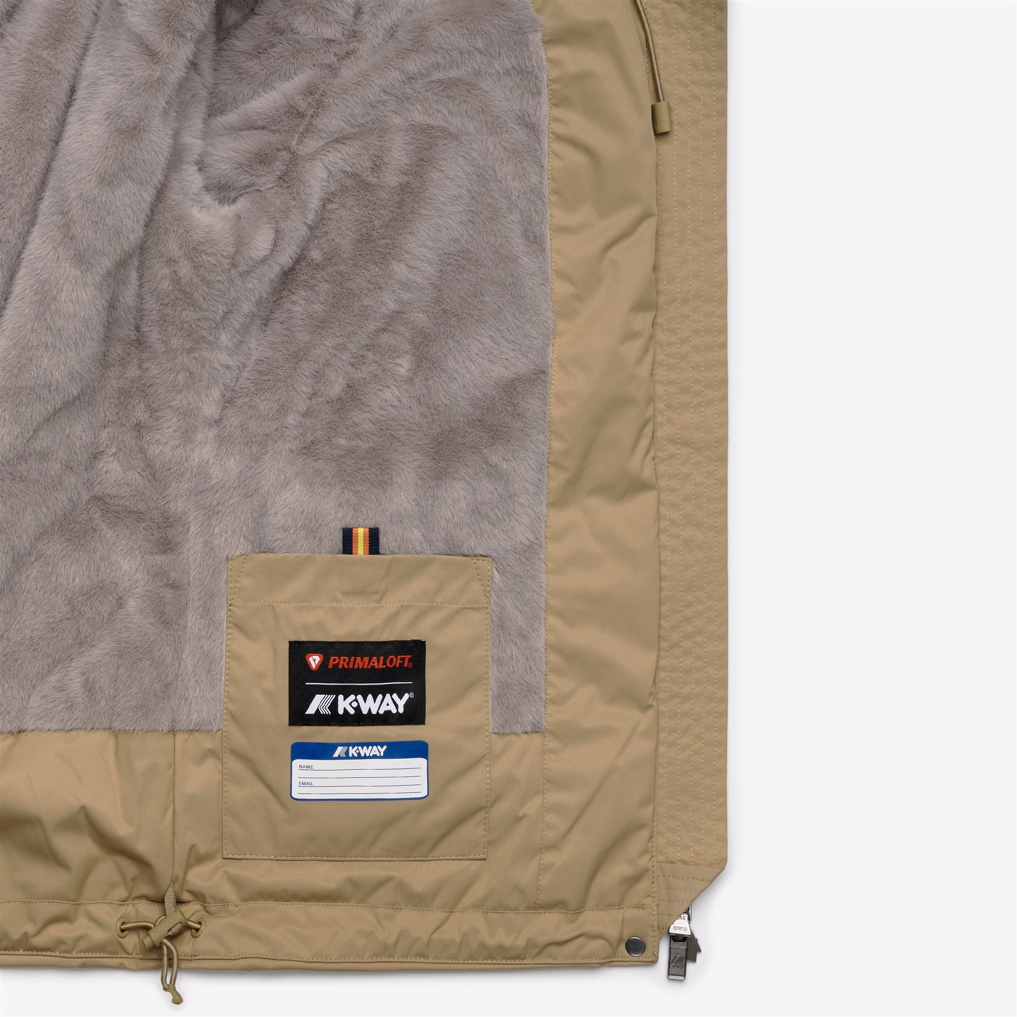 Jackets_Woman_LIL TWILL SOFT BEAVER_Short_Beige Khaki - Grey Warm - Commercial 2
