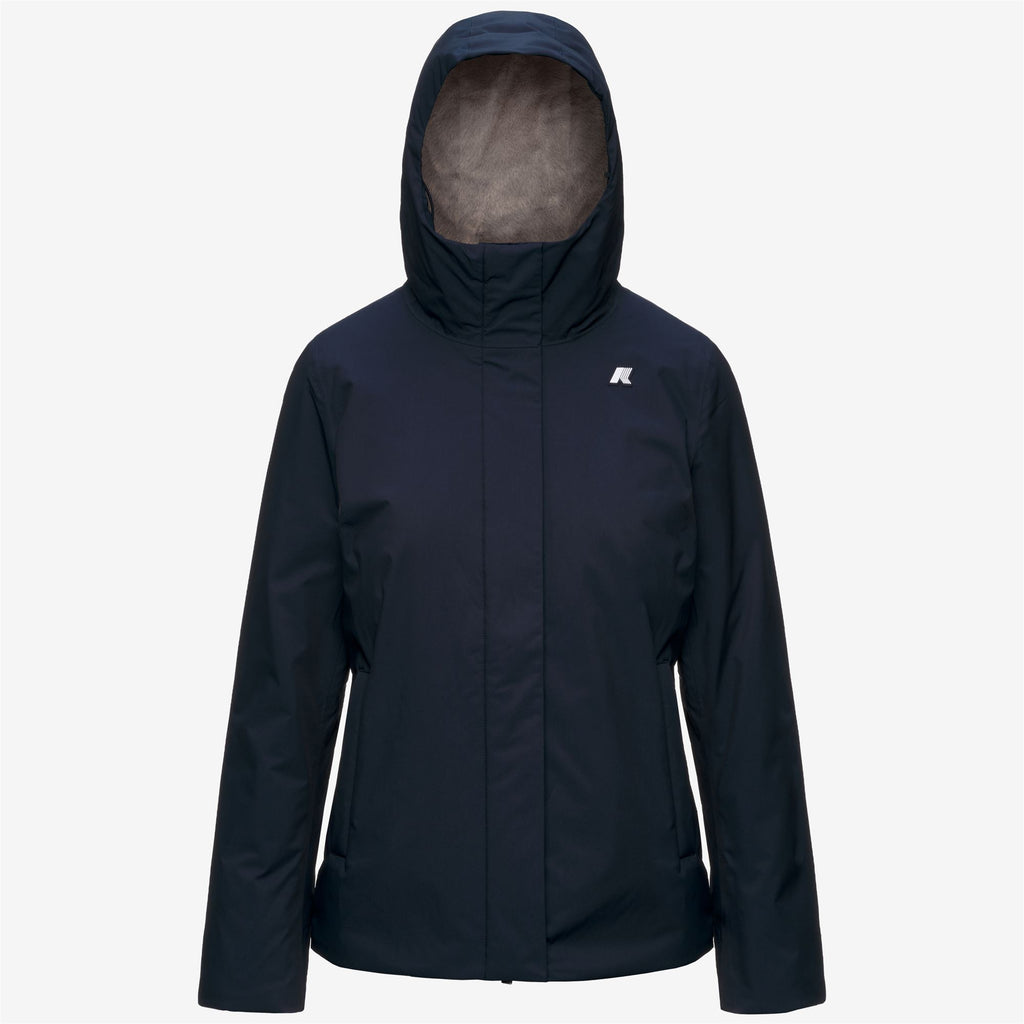 Jackets_Woman_LIL TWILL SOFT BEAVER_Short_Blue D-Grey W - Commercial 1