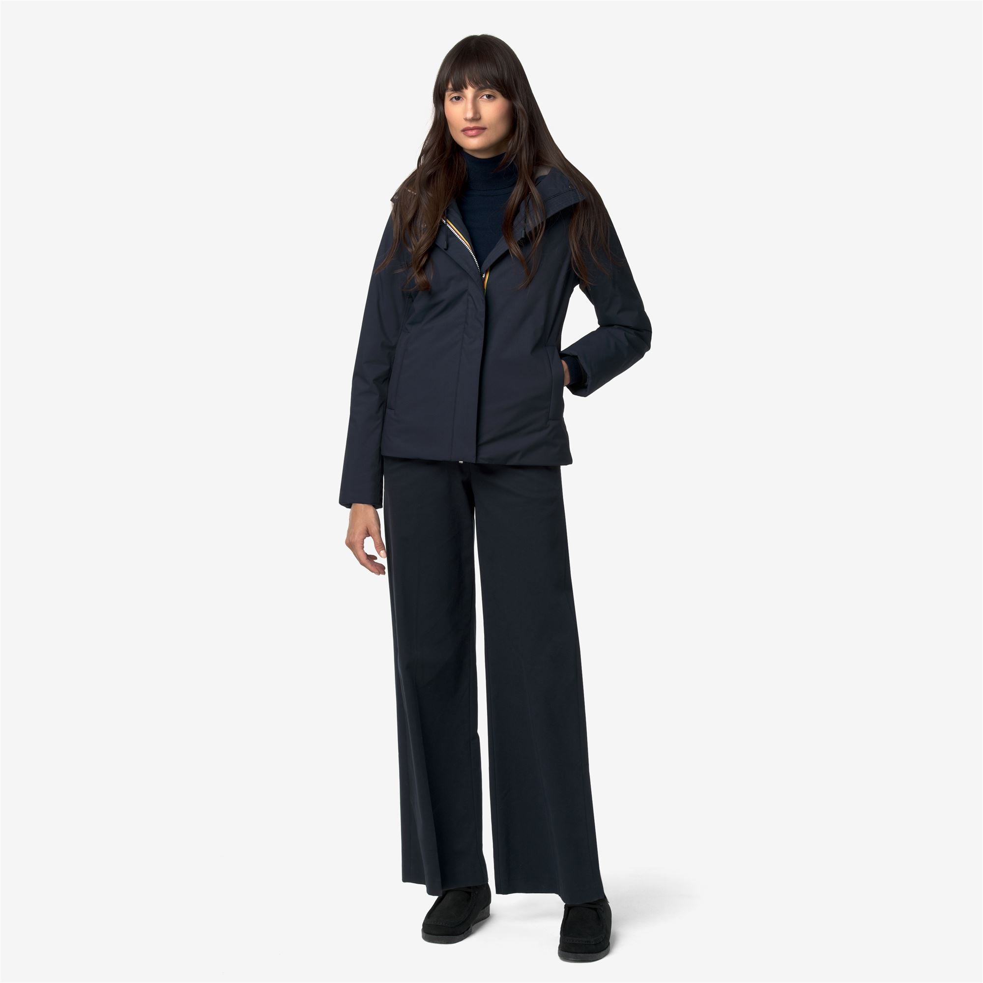 Jackets_Woman_LIL TWILL SOFT BEAVER_Short_Blue D-Grey W - Commercial 7