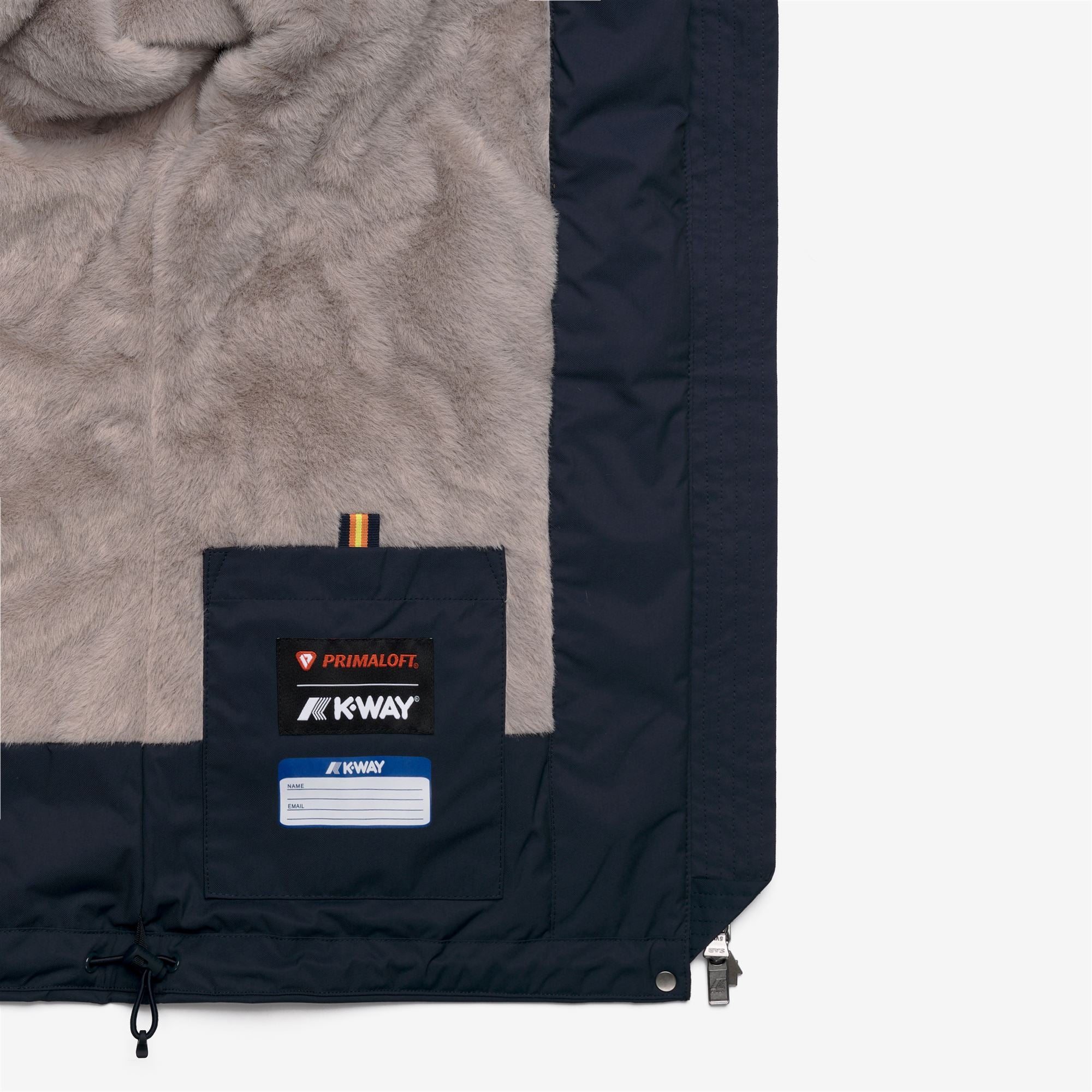 Jackets_Woman_LIL TWILL SOFT BEAVER_Short_Blue D-Grey W - Commercial 2