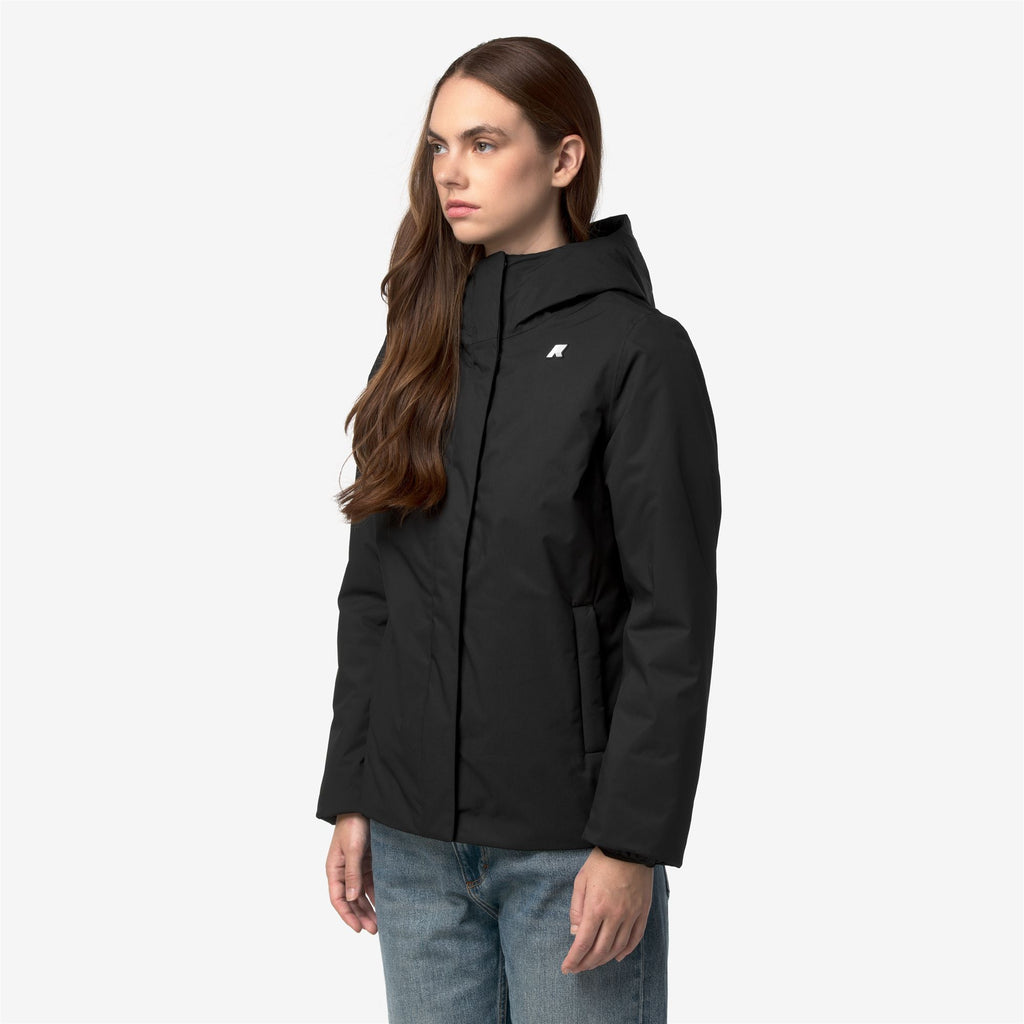 Jackets_Woman_LIL TWILL SOFT BEAVER_Short_Black Pure - Grey Warm - Commercial 5