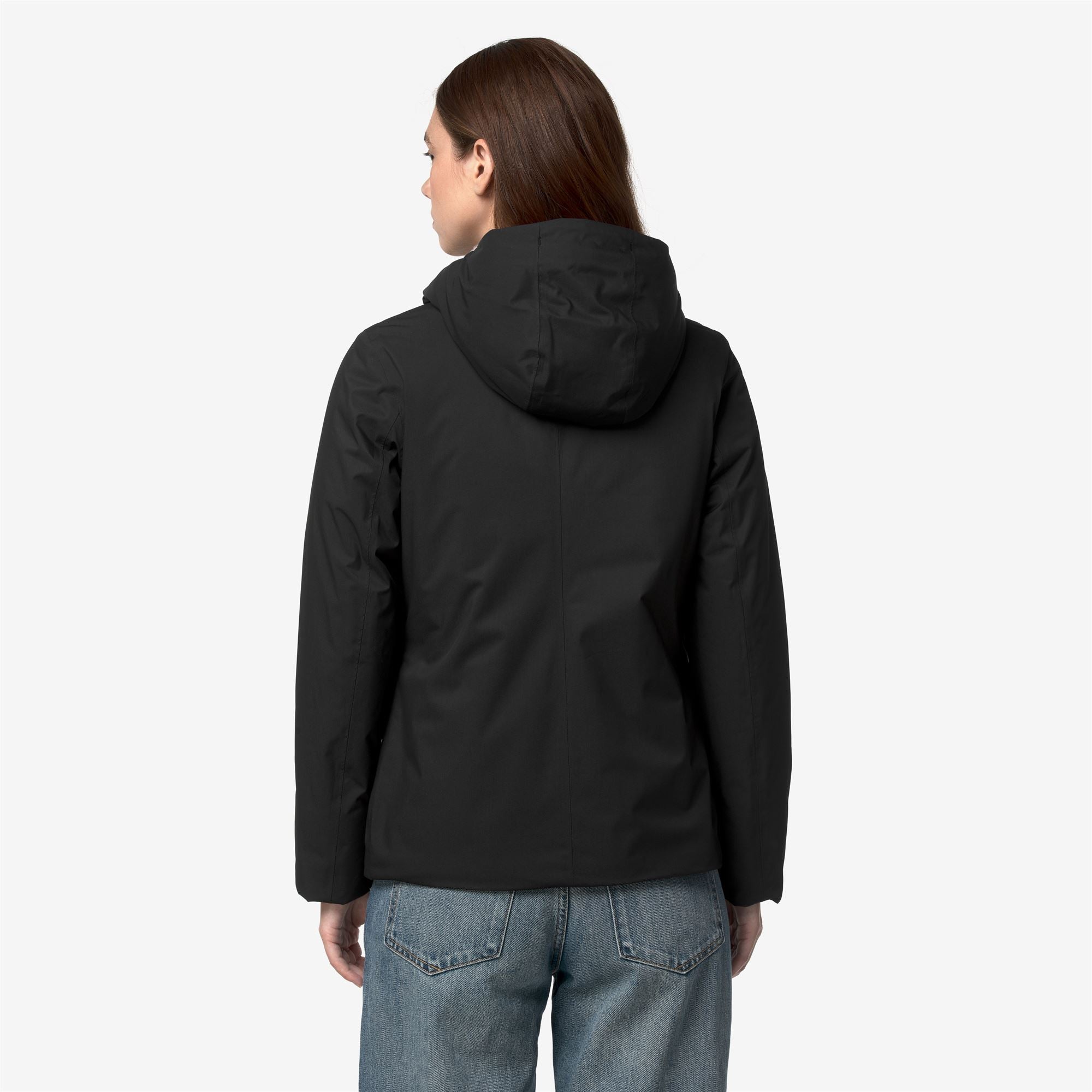 Jackets_Woman_LIL TWILL SOFT BEAVER_Short_Black Pure - Grey Warm - Commercial 6