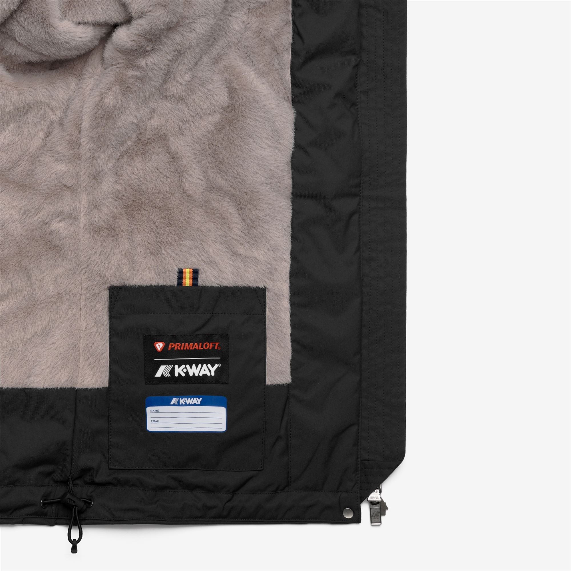 Jackets_Woman_LIL TWILL SOFT BEAVER_Short_Black Pure - Grey Warm - Commercial 2
