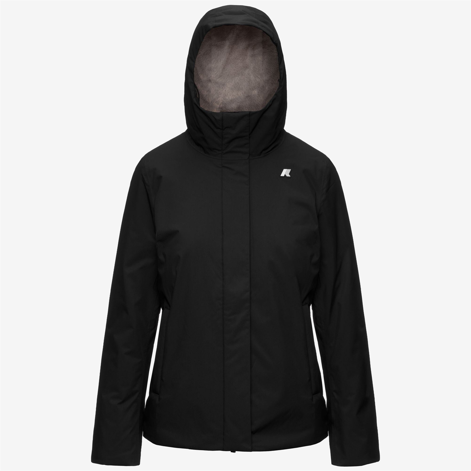 Jackets_Woman_LIL TWILL SOFT BEAVER_Short_Black Pure - Grey Warm - Commercial 1