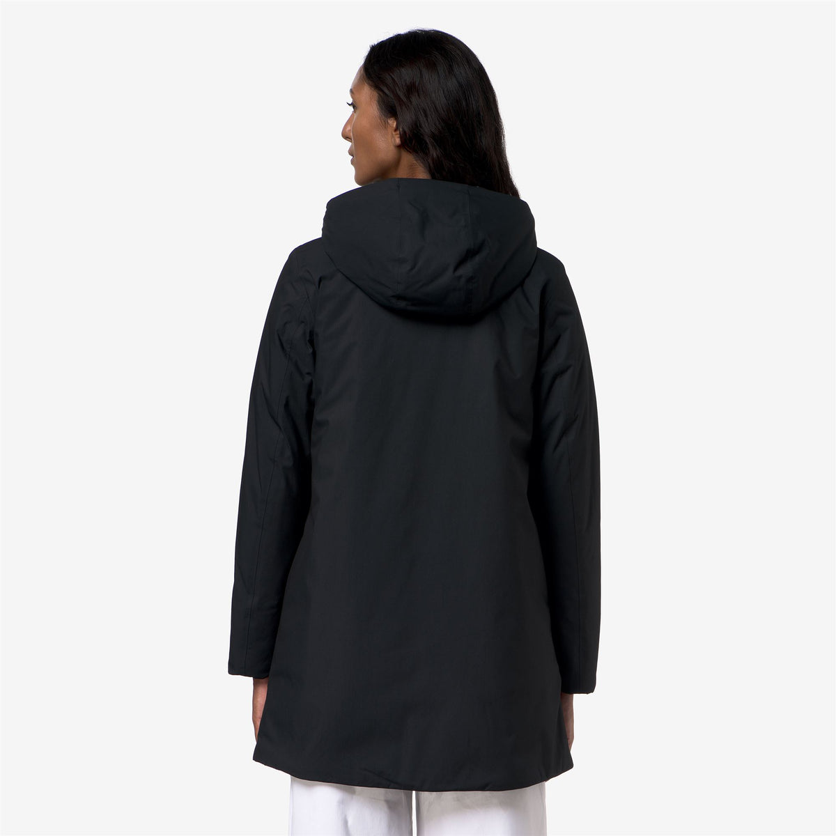 Jackets_Woman_SOPHIE TWILL SOFT BEAVER_3/4 Length_Black Pure - Grey Warm - Commercial 6