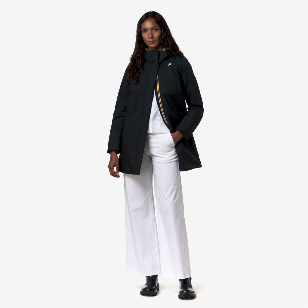 Jackets_Woman_SOPHIE TWILL SOFT BEAVER_3/4 Length_Black Pure - Grey Warm - Commercial 7