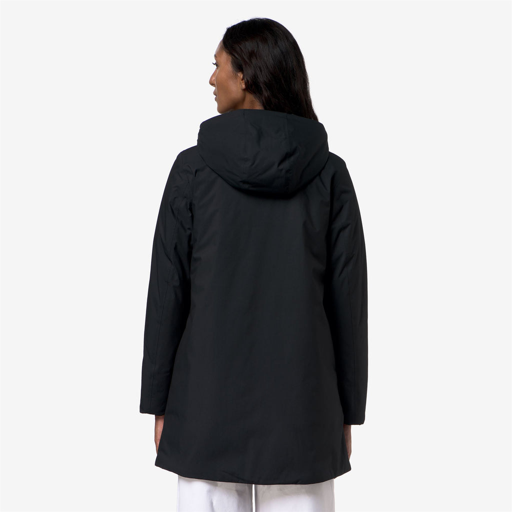 Jackets_Woman_SOPHIE TWILL SOFT BEAVER_3/4 Length_Black Pure - Grey Warm - Commercial 6