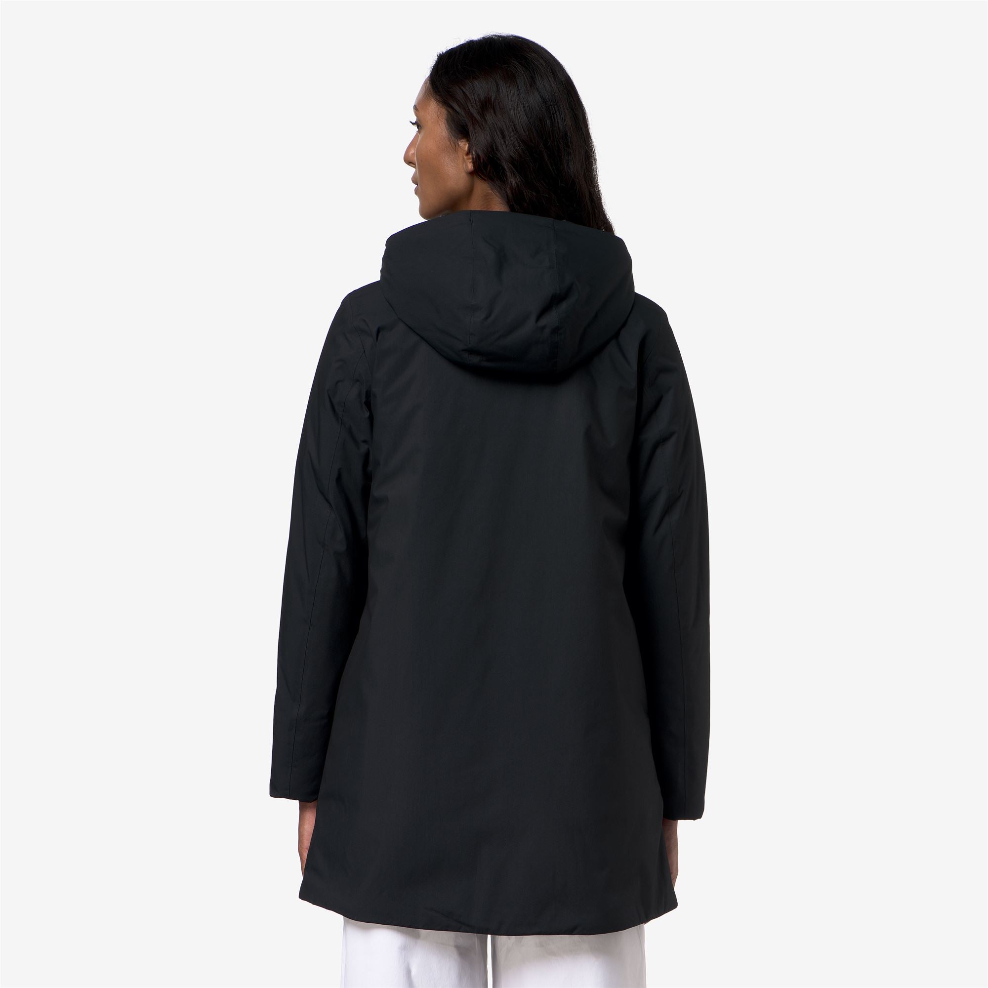 Jackets_Woman_SOPHIE TWILL SOFT BEAVER_3/4 Length_Black Pure - Grey Warm - Commercial 6