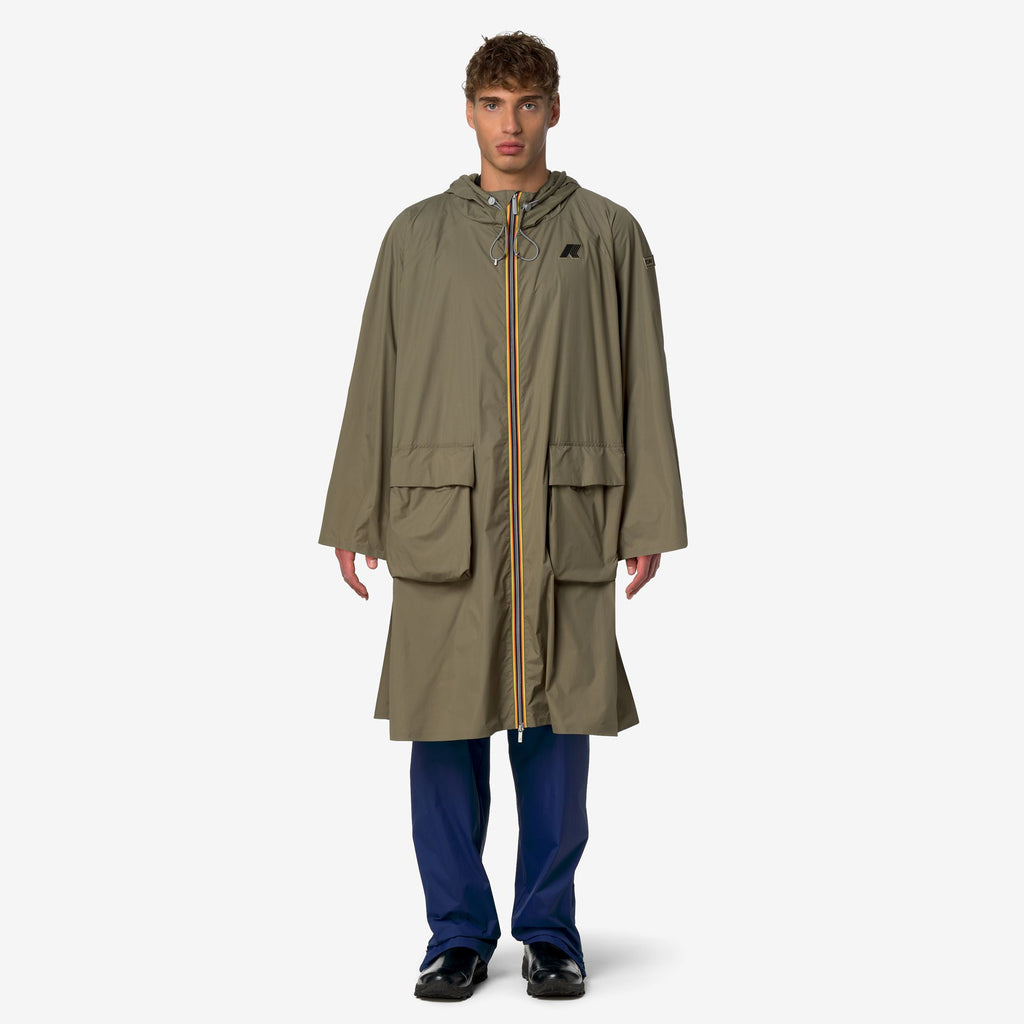 Jackets_Unisex_ROUELLE 4.0 BROMPTON_Poncho_Green Mud - Commercial 4