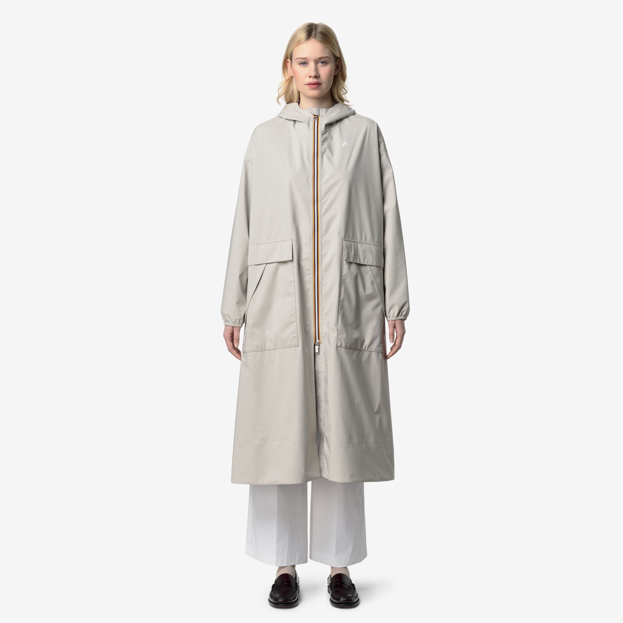 Jackets_Woman_PERNILLA STRETCH DOT_Long_BEIGE LT - Commercial 3