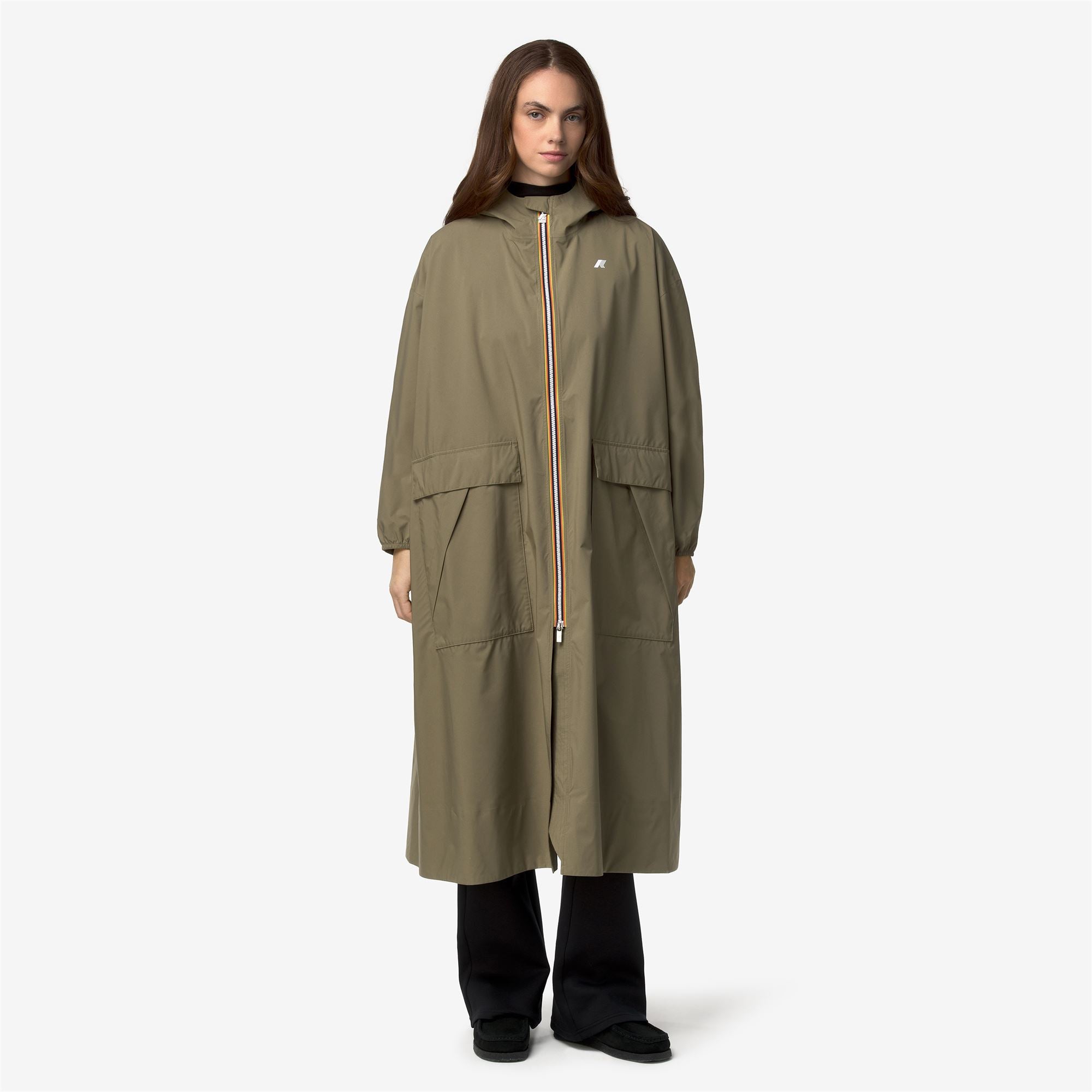 Jackets_Woman_PERNILLA STRETCH DOT_Long_Green Army - Commercial 4