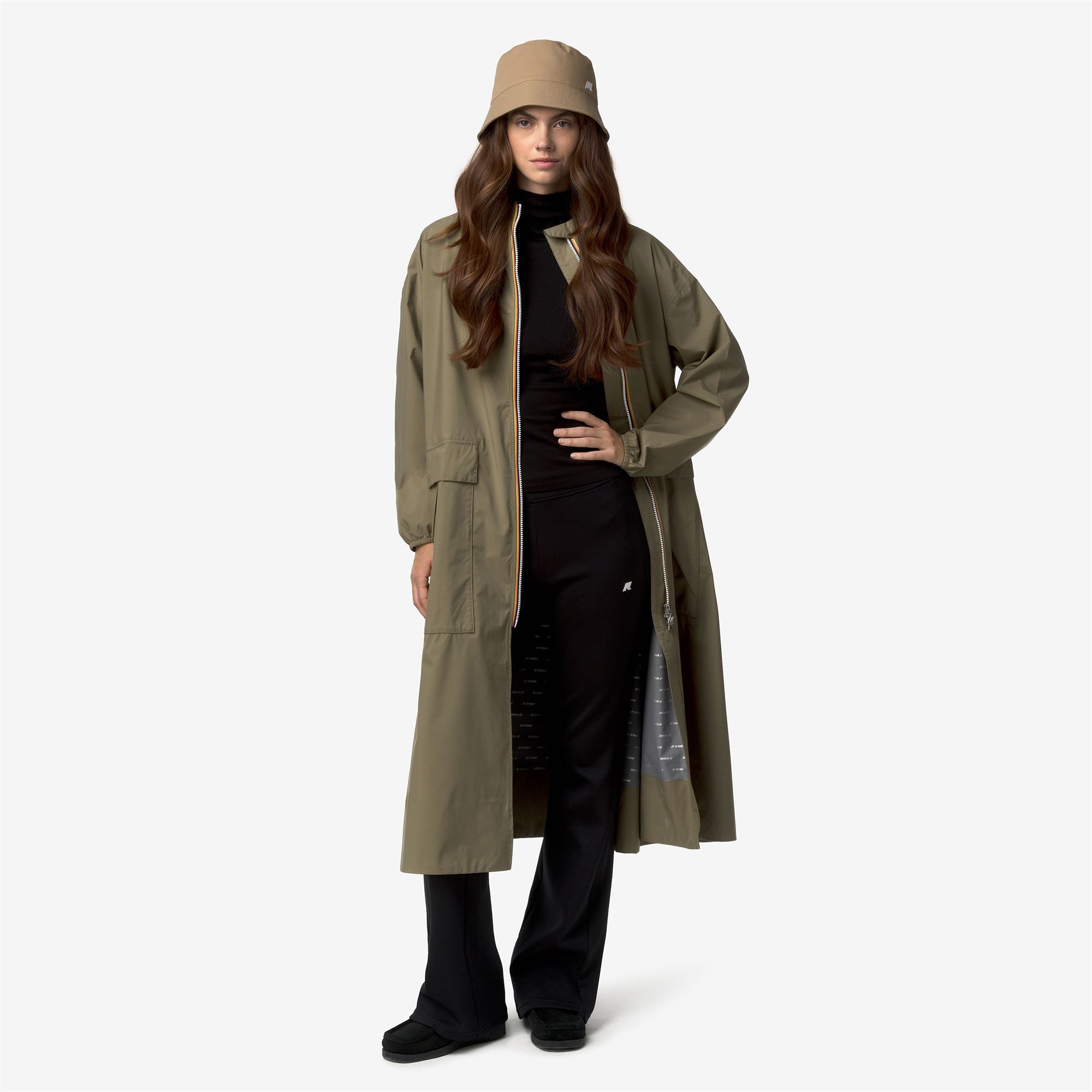 Jackets_Woman_PERNILLA STRETCH DOT_Long_Green Army - Commercial 7