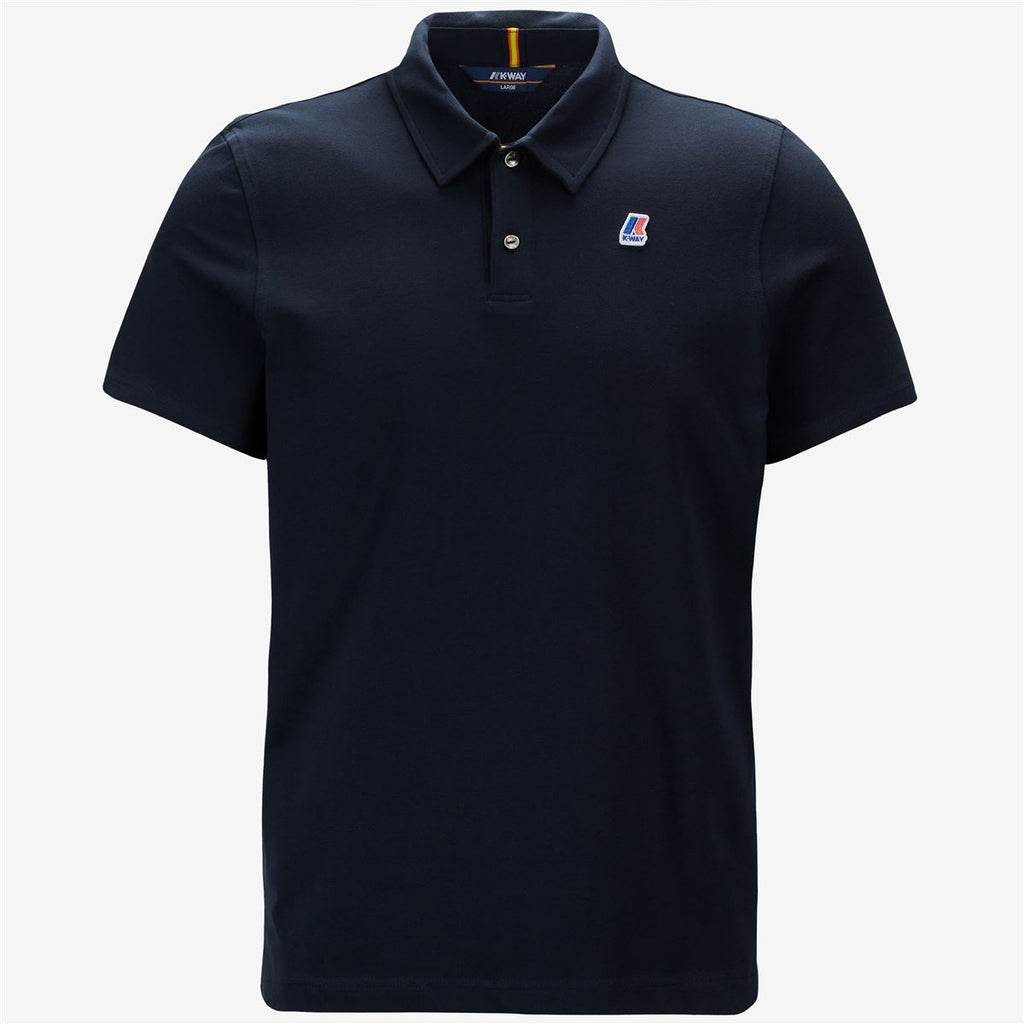 Polo Shirts_MAN_GREGOIRE TAPE_Polo_Blue Depth - Commercial 1