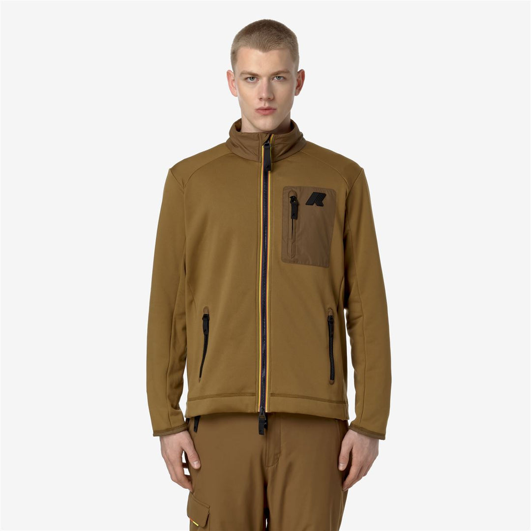 LECREY - Fleece - Jacket - MAN - BROWN CORDA