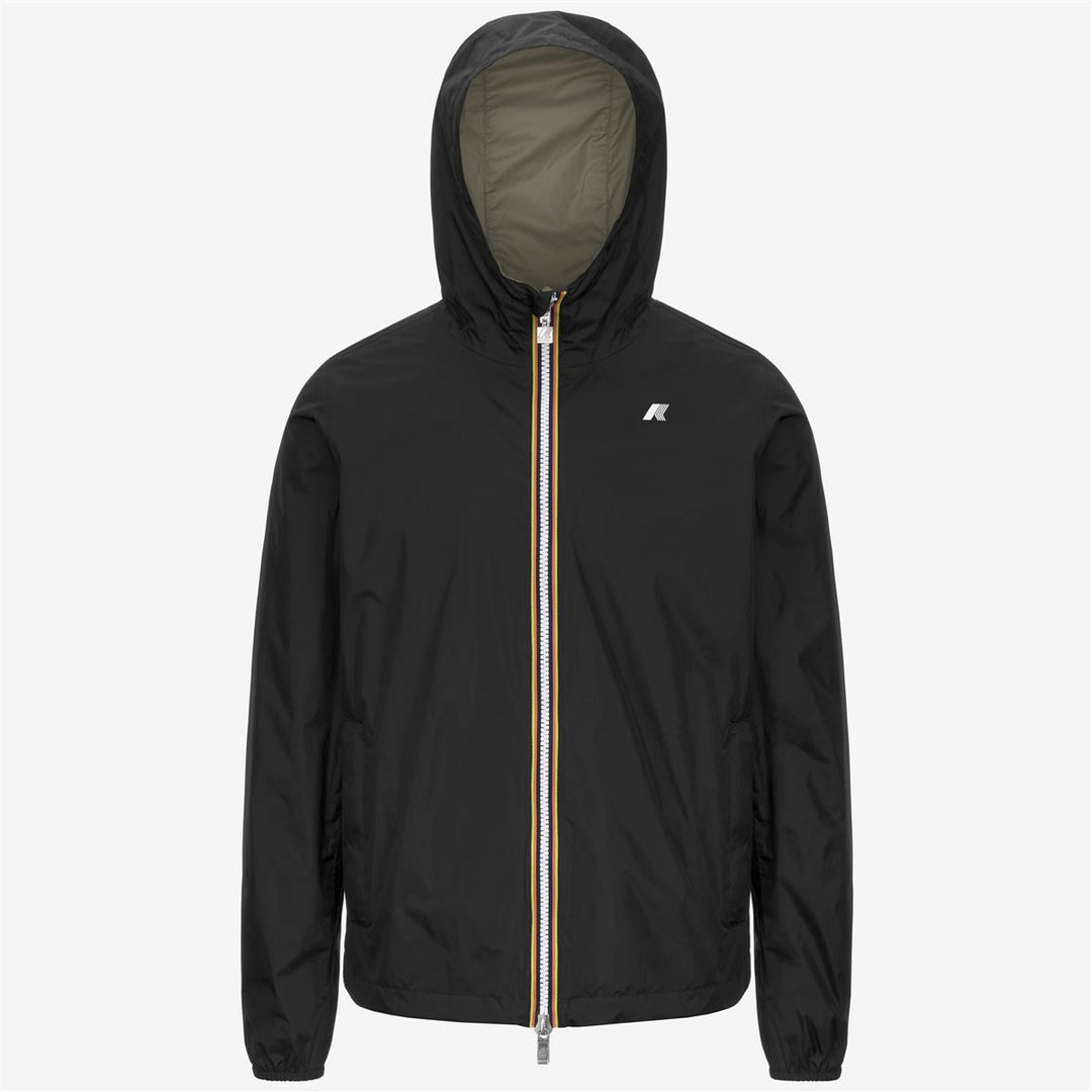 JAKE PLUS.2 REVERSIBLE - Jackets - Short - MAN - BLACK PURE-GREEN LICHEN 01