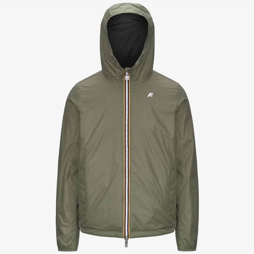 JAKE PLUS.2 REVERSIBLE - Jackets - Short - MAN - BLACK PURE-GREEN LICHEN 02