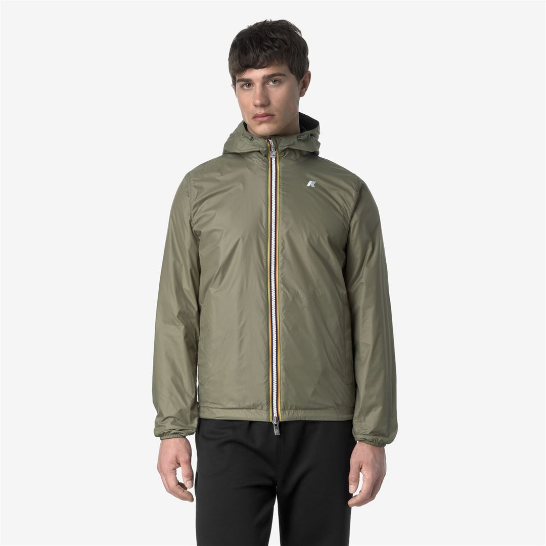 JAKE PLUS.2 REVERSIBLE - Jackets - Short - MAN - BLACK PURE-GREEN LICHEN main