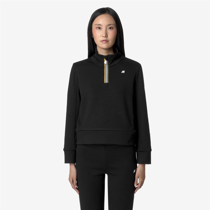 LOUEN LIGHT SPACER - Fleece - Jumper - WOMAN - BLACK PURE