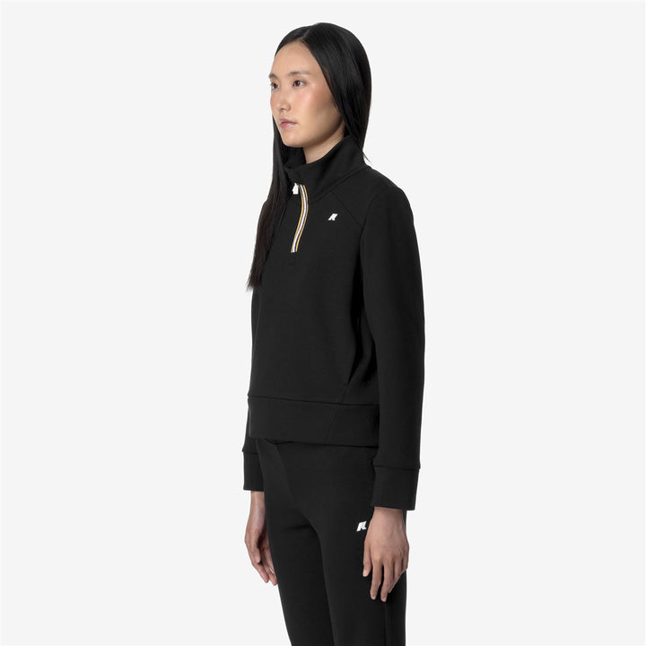 LOUEN LIGHT SPACER - Fleece - Jumper - WOMAN - BLACK PURE