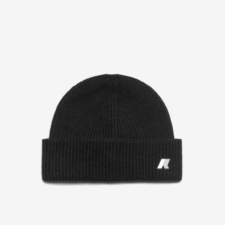 BRICE CARDIGAN STITCH WOOL - Headwear - Hat - UNISEX - BLACK PURE MELANGE