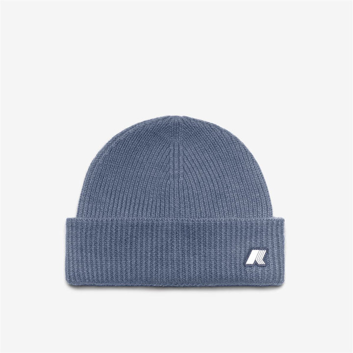 BRICE CARDIGAN STITCH WOOL - Headwear - Hat - UNISEX - GREY BLUE AVIO MELANGE