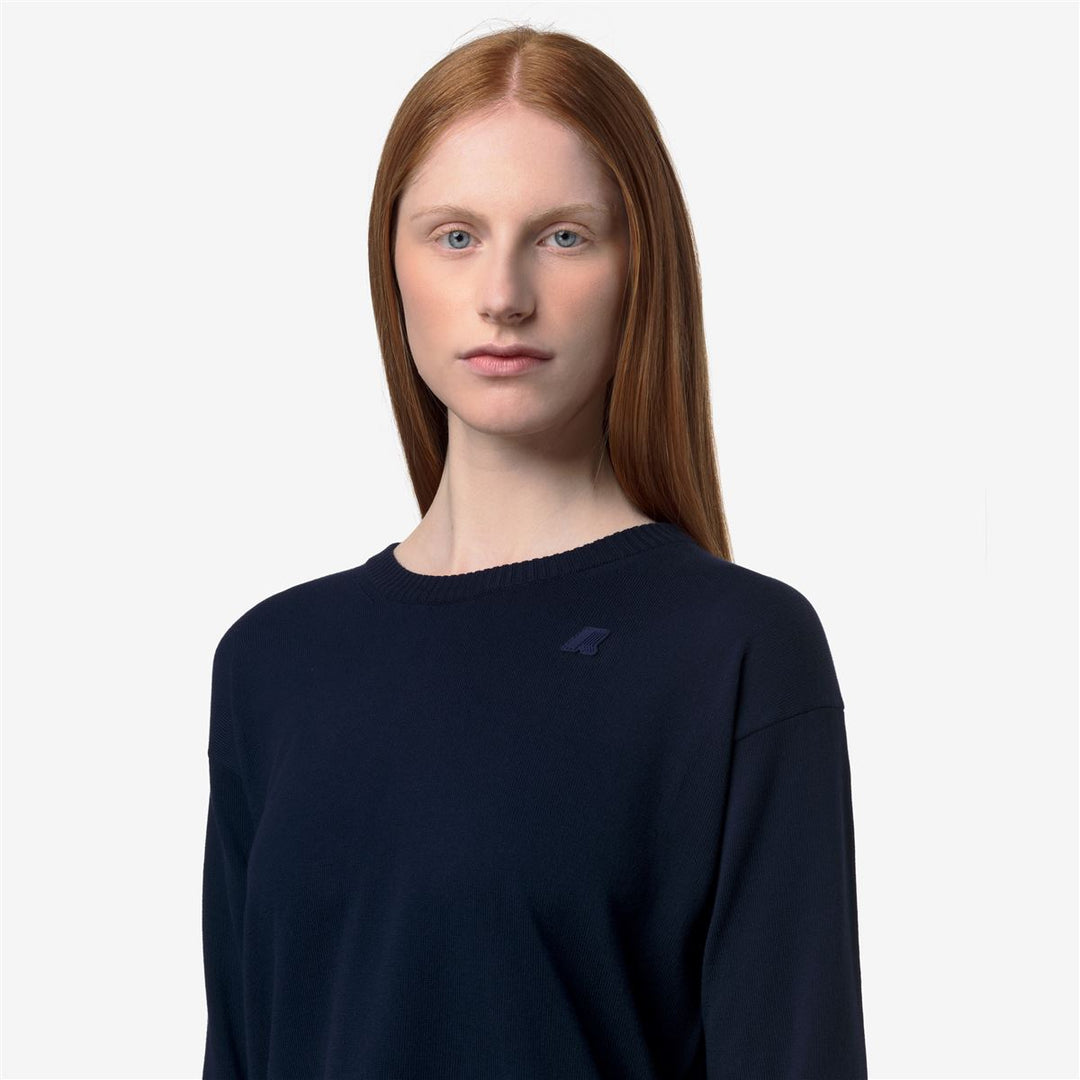 DOMITINE COTTON PS - Tricot - Pull Over - Femme - Blue Depth main