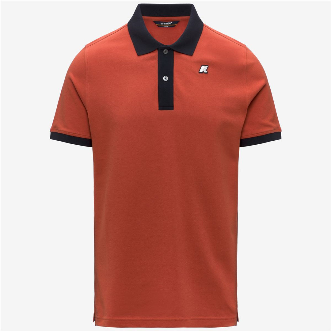 VIC-VORMIR PIQUE - Polos - Polo - Homme - Orange Brownish-Blue Depth 01