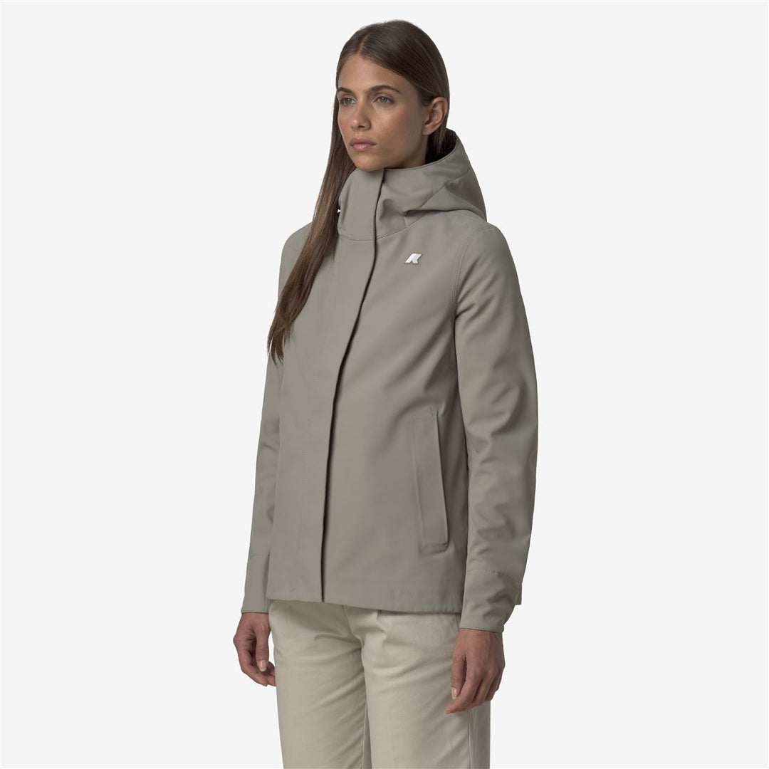 MADALINA BONDED - Jackets - Mid - WOMAN - Green Oak-Blue Depth main