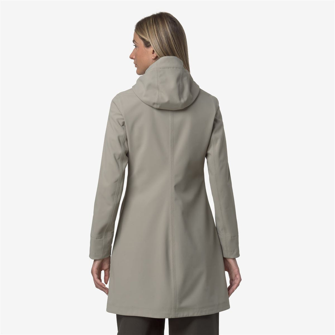 STEPHY BONDED - Jackets - 3/4 LENGTH - WOMAN - Green Oak-Blue Depth