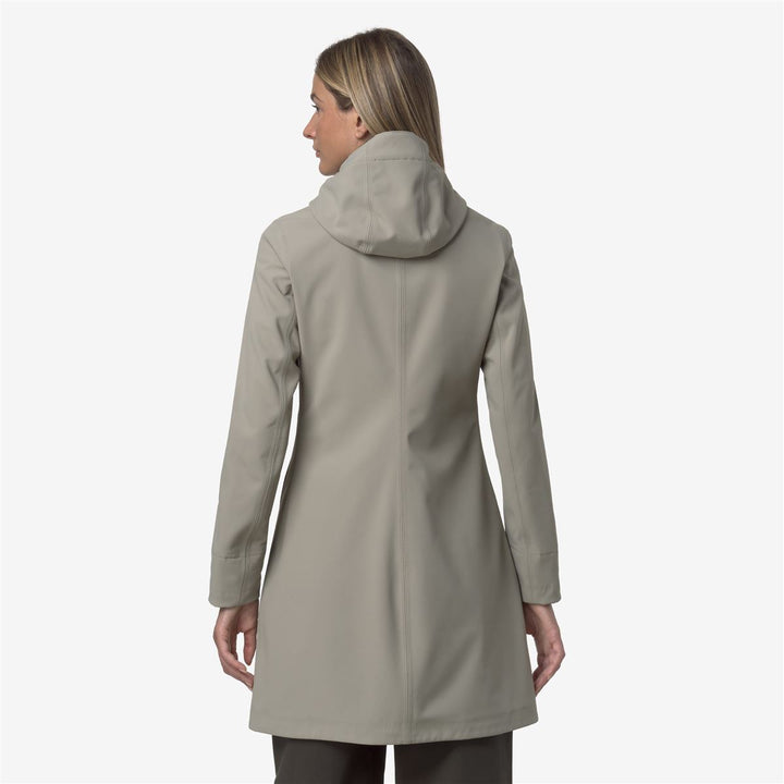 STEPHY BONDED - Jackets - 3/4 LENGTH - WOMAN - Green Oak-Blue Depth