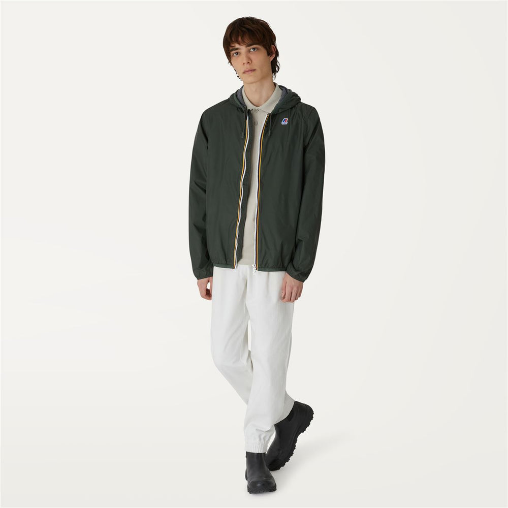JACQUES NYLON JERSEY - Jackets - Short - MAN - GREEN BLACKISH 02